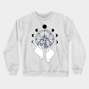 Hands And Compass Crewneck Sweatshirt